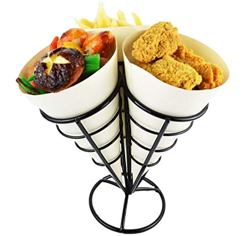 1 pcs soporte para huevo máquina para hacer gofres francés Fry cono de soporte soporte para la cesta para patatas fritas pescado y CHIPS