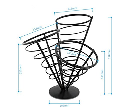 1 pcs soporte para huevo máquina para hacer gofres francés Fry cono de soporte soporte para la cesta para patatas fritas pescado y CHIPS