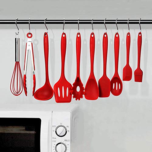 10 Silicona Utensilios De Cocina Cooking Tools – Purga Cuchara/Eggbeater/Kleine Cepillo/rosa schnappen/Kleine Hoja/cuchara/pala de fugas/grandes de la hoja/mantequilla Spatula/Clip de alimentos