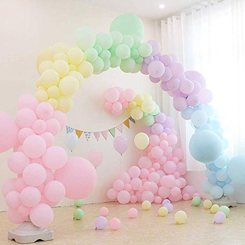 100 Piezas Verde Globos Pastel 10 Pulgadas Macaron Latex Balloon Verde Claro Globos de Helio Globos de Fiesta para Decoraciones de Cumpleaños Bodas Fiestas Aniversario Baby Shower