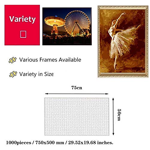 1000 Piece Puzzles For Adults Teen-S T.Cyril Village Rompecabezas De Madera Alta Definición De Impresión -Carta De Reparto-Historieta Del Animado Los Niños De Madera De Descompresión Regalo Educativo