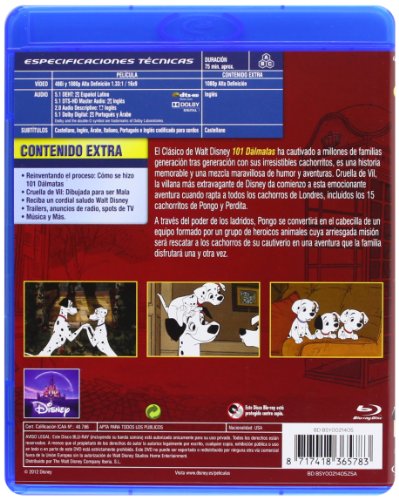 101 Dálmatas [Blu-ray]