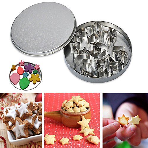 12 moldes de acero inoxidable para galletas, moldes de silicona, moldes para azúcar, moldes para chocolate, molde de resina