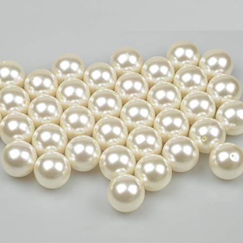 15 PCS 30mm Perlas para manualidades perlas para coser plástico perlas decorativas para rellenos de jarrones/collares de/bricolaje de joyería/bodas/fiesta de/cumpleaños decoració/Decoración del hogar