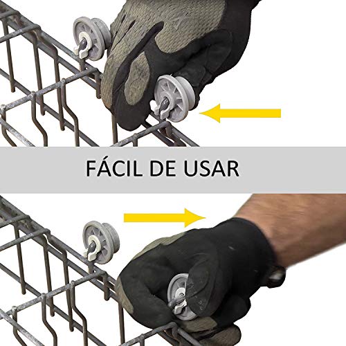 165314 Lavavajillas Ruedas Cesta Inferior Poweka para Lavavajillas Bosch Siemens Neff Reemplace AP2802428 PS3439123 (4 Piezas)