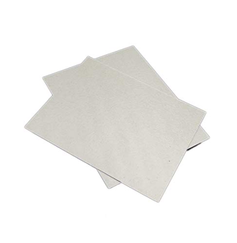 2 piezas DIY puede cortar el microondas horno mica pieza, apto para 99% tocadiscos microondas horno, grueso tipo microondas horno bloque, 12 cm x 15 cm