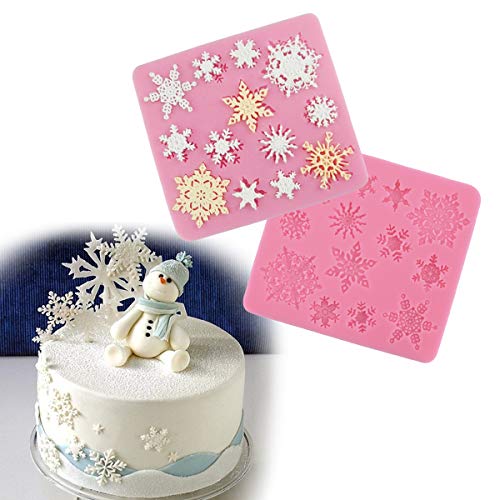 2 x Molde Silicona Fondant Flor de Encaje para hacer tarta/pastel #3