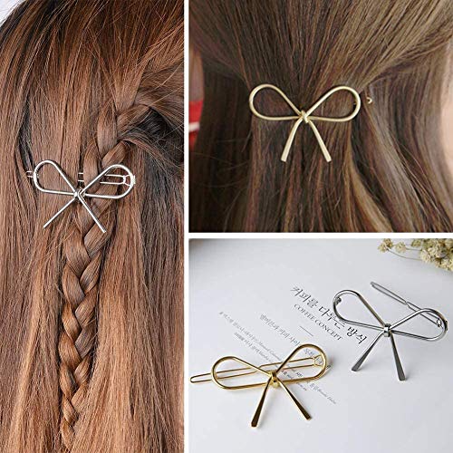 20 Piezas Juego de Pinzas para el Cabello de Metal Geométrico,Horquilla Minimalista y Delicada de Metal Hueco,Pinzas/Conjunto de Horquilla para Círculo/Triángulo, Pinza de Pelo para Niñas