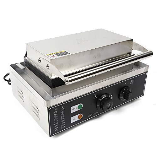 220V 1500W 6 unidades Máquinas de hacer gofres eléctricas antiadherentes comerciales Lolly, máquina para hacer gofres crujientes Máquina de gofres profesionales Lolly Waffle Sticks Maíz Hot Dogs