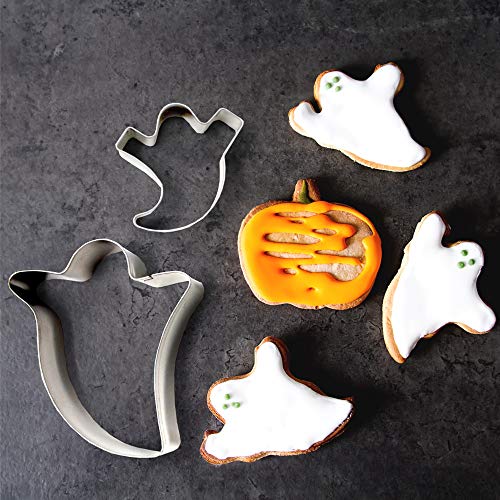 24 Cortadores de Galleta de Halloween - Moldes de Galleta en Formas Variadas - Perfectos para fiestas de Halloween y Regalos