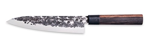 3 Claveles Cuchillo de Cocinero Japonés, Mango de Madera, Línea Osaka - (20 cm),