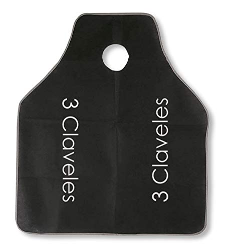 3 Claveles Set Jamonero y Chaira, Se Incluye el Cubre Jamón, Negro, 29 cm, 0 cm