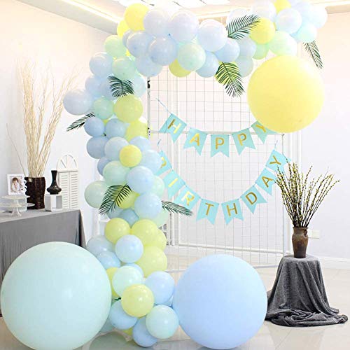 36 Pulgadas Azul Globo Gigante 90cm Globos Grandes de Látex Redondo Globo para Bodas Fiesta Cumpleaños Acontecimiento Decoraciones Graduación Celebraciones Suministros (5 Piezas)