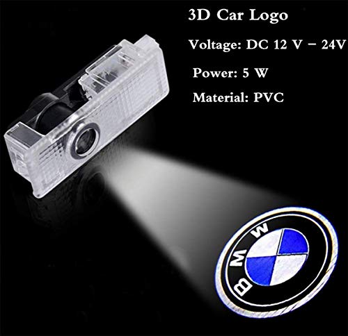 4 PCS Luz de Puerta de Coche 3D Logo Proyector Láser LED Luces Kit