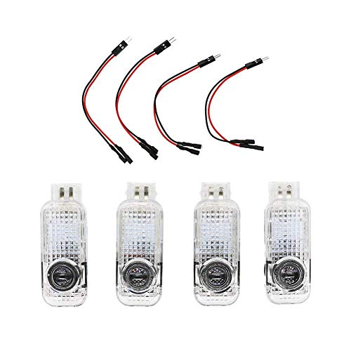 4 PCS Luz de Puerta de Coche 3D Logo Proyector Láser LED Luces Kit