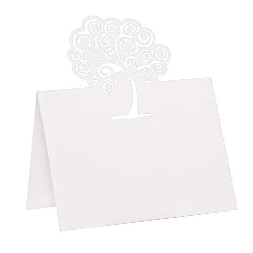 50pcs Tarjetas Mesa Tarjetas Nombre Invitados Tarjetas Lugar Mesa Papel Boda Matrimonio Fiesta Navidad Cumpleaños Bautizo Tarjetas de Invitación Felicitación Beige