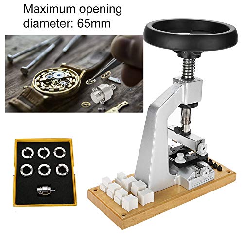 5700 Bench Watch Case Opener Reloj de pulsera Herramienta Abridor trasero con 6 matrices para Rolex