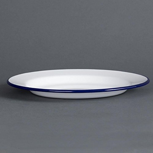 6 x Olympia esmalte placa de cena 245 mm servicio comedor cocina vajilla