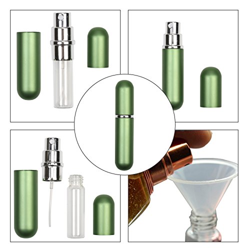 6ml y 6pcs atomizador de perfume de KAKOO botella vacío pulverizador del perfume de atomizadores bomba recargable dosificador de perfume spray frasco  para viaje en bolso