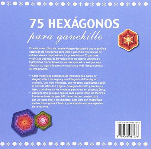 75 Hexagonos para Ganchillo