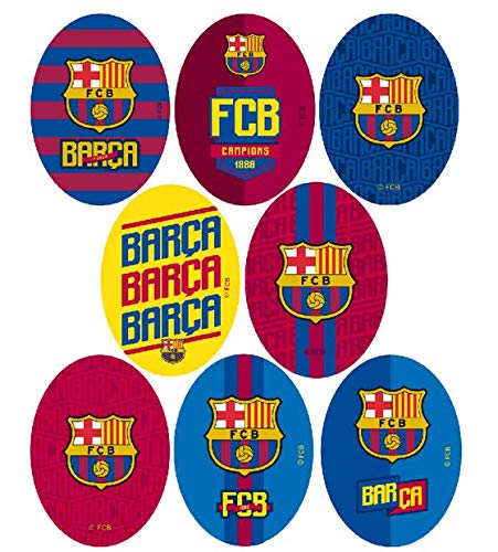 8 parches barça ovalado serigrafiados para planchar - REF.6763-U8