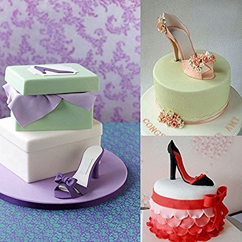 9 moldes de tacones altos para fondant, moldes para decoración de pasteles, herramientas de decoración