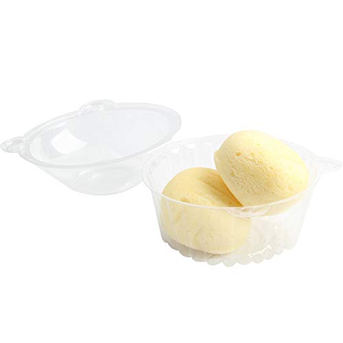 a de la torta de la taza de la clara del mollete de la magdalena de la vaina de plástico recipiente Individual de cúpula de caja para Muffins, ensalada, queso, crema, tortas de hadas, Pasta