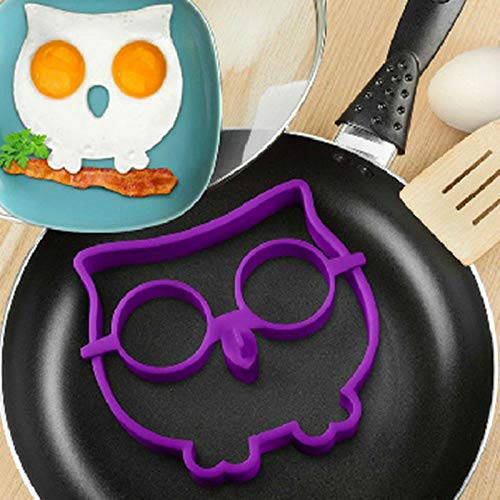 Accesorios De Cocina 5 Unids/Set Owl Rabbit Skull People Sun Shapes Antiadherente Silicona Molde De Huevo Frito Anillos De Panqueque Herramientas De Cocina Huevo Omelette Molde De Huevo Y Panquequ