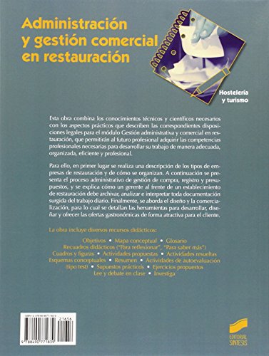 Administración y gestión comercial en restauración: 56 (Hostelería y Turismo)