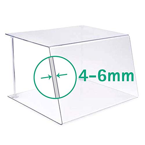 A+H Kunststoffe – Cristal protector para mostrador de establecimiento hostelero, tipo 1, longitud 50 cm, de PETG, cristal transparente, Stärke 5mm