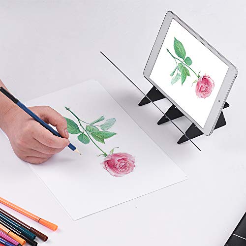 Aibecy Tablero de rastreo óptico portátil Panel de almohadilla de copia Artesanía Arte de pintura de anime Dibujo fácil Dibujo Herramienta de molde basado en el juguete de regalo