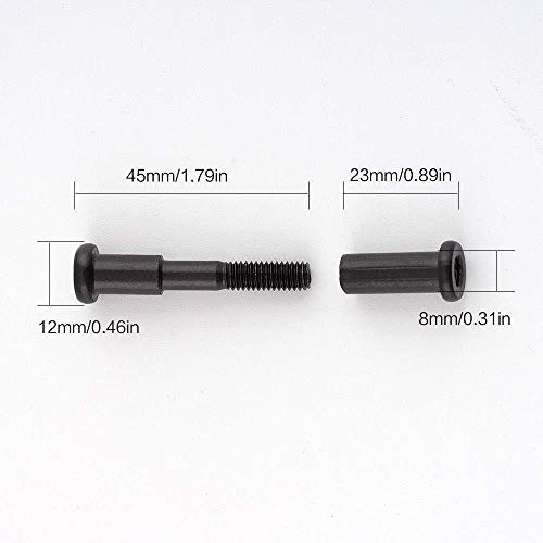 aibiku Conexión Común Tornillo, con Amortiguador de Goma para Xiaomi Mijia M365 Scooter Eléctrico Tornillo Plegable Lugar Tornillo Piezas (Negro)