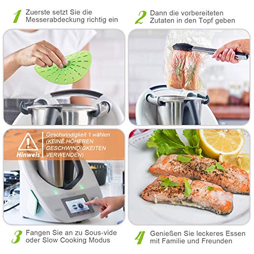 AIEVE - Cubierta para cuchillos compatible con Thermomix TM6 TM5 para robot de cocina Sous-vide y Slow Cooking