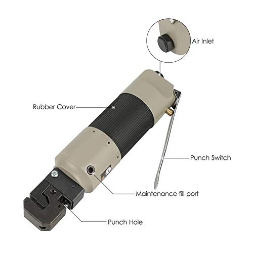 Aire de propulsión neumática herramienta de troquel de aleación de zinc neumática de aire Perforadora de borde Setter Panel Flanging 5mm Puñetazo Kit de Herramientas Profesional y Domestico para R