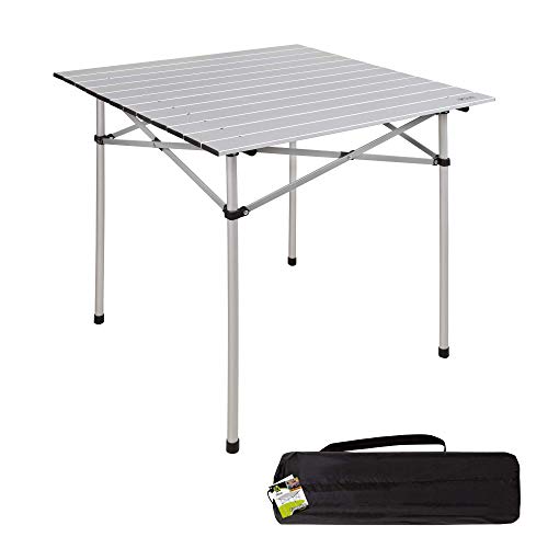 Aktive 52840 - Mesa camping plegable de aluminio 70x70x70 cm