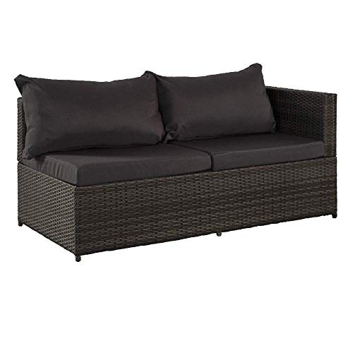 Aktive 61007 Rinconera sofá chaise long y mesa jardín, Multicolor