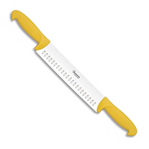 Albainox 17279 - Cuchillo queso puño doble,  25 cm, Amarillo