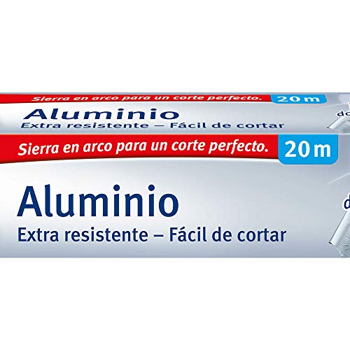 Albal Papel de aluminio, extra-resistente, fácil de cortar, 20 m