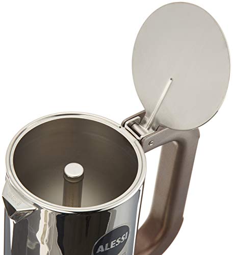 Alessi 9090/M Cafetera de Diseño de Acero Inoxidable, 10 Tazas