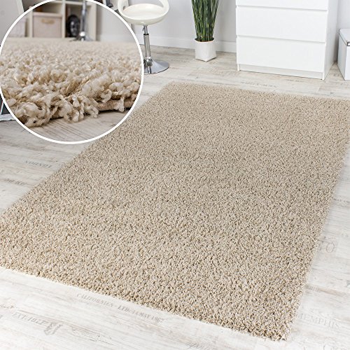 Alfombra Pelo Alto Y Largo Shaggy Crema Marfil Liquidación A Un Precio Increíble, tamaño:200x280 cm