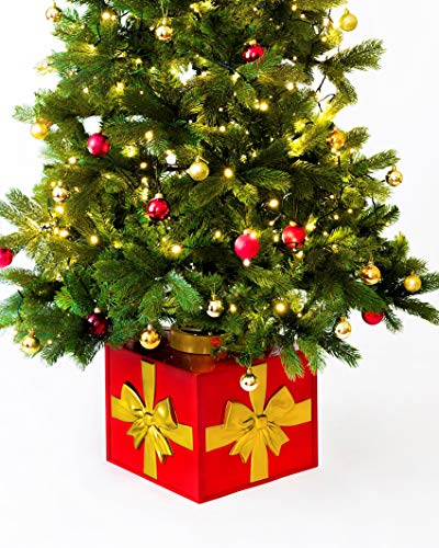 All About - Soporte para árbol de Navidad (5 L), color rojo