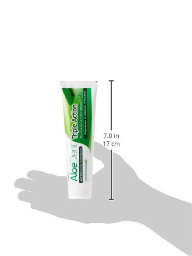 AloeDent Triple Action 100ml Aloe Vera pasta de dientes sin fluoruro