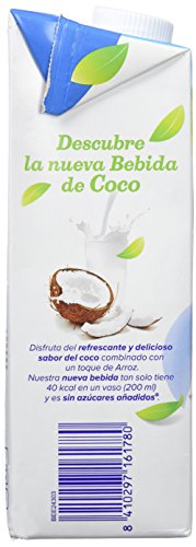 Alpro Central Lechera Asturiana Bebida de Coco con Arroz - Paquete de 6 x 1000 ml - Total: 6000 ml