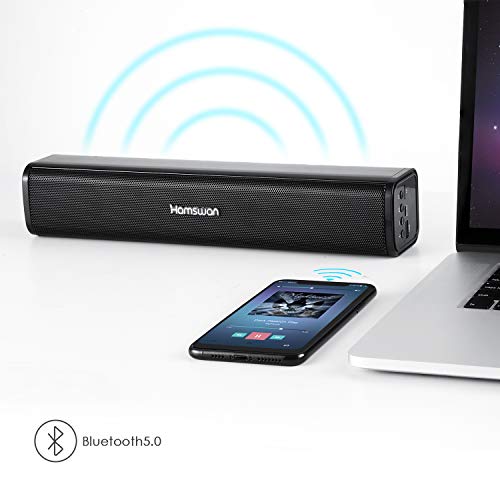 Altavoz Bluetooth REDSTORM, Barra de Sonido portátil con Bluetooth 5.0, AUX, Tarjetas TF, 6-8 Horas de reproducción de música, Altavoz inalámbrico para computadoras con TV