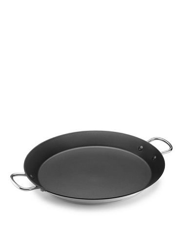 Alza PAELLERA Basic Valenciana 28CM INOX(00370028), Acero Inoxidable, Negro, 28 cm