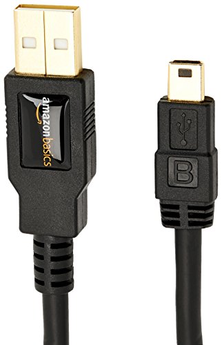 AmazonBasics - Cable USB 2.0 de tipo A a tipo B mini (1,8 m)