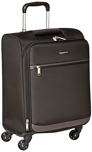 AmazonBasics - Maleta blanda con ruedas giratorias, 54 cm, para equipaje de mano, Negro