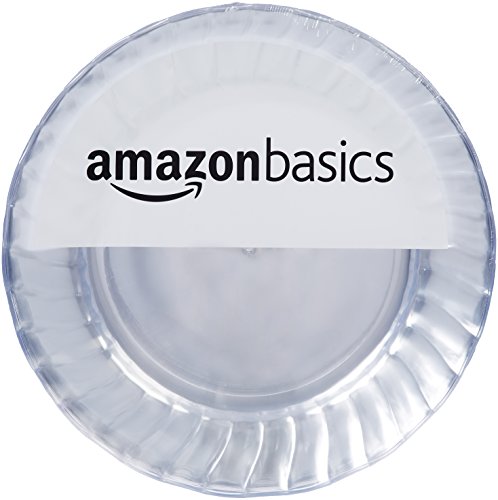 AmazonBasics - Platos de plástico desechables - Pack de 100, 19 cm