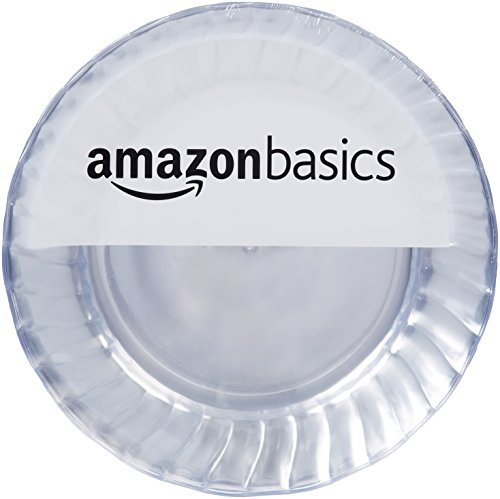 AmazonBasics - Platos de plástico desechables - Pack de 50, 26 cm