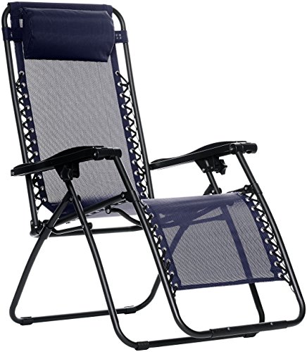 AmazonBasics Silla Gravedad Cero, Azul